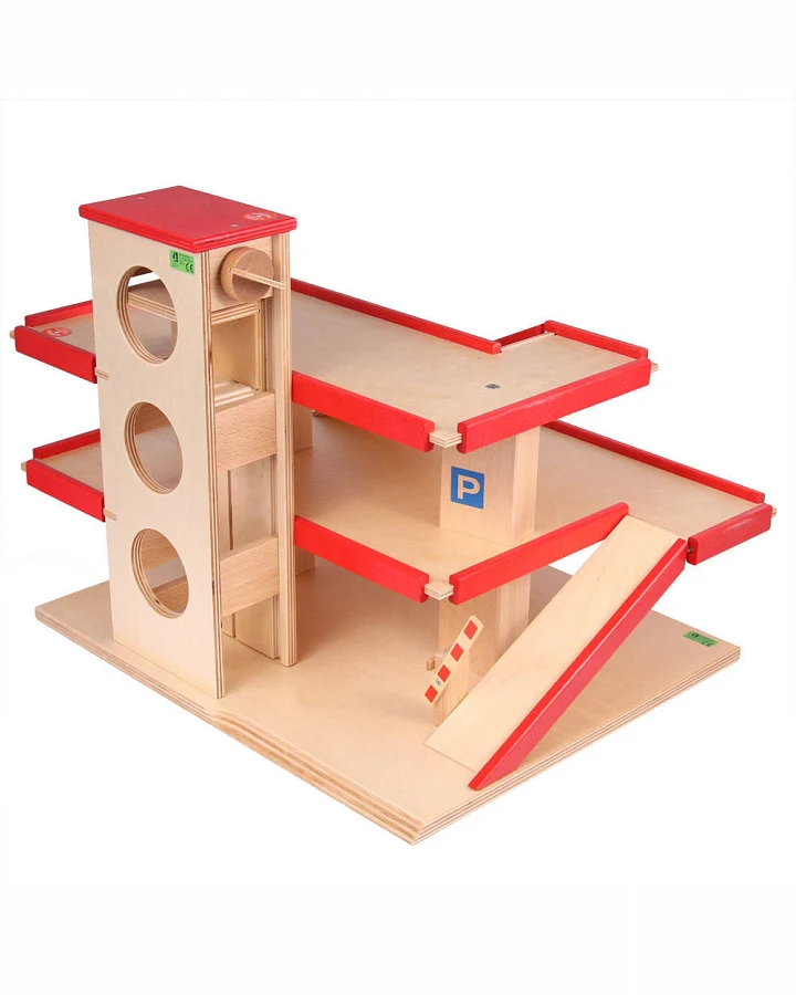 Beck Holzspielzeug - Spielzeug Parkhaus Holz