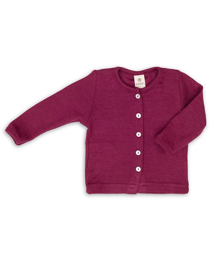 Engel - Strickjacke Wolle Seide orchidee
