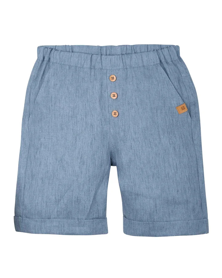 Pure Pure by Bauer - Leinen-Shorts blue-shadow