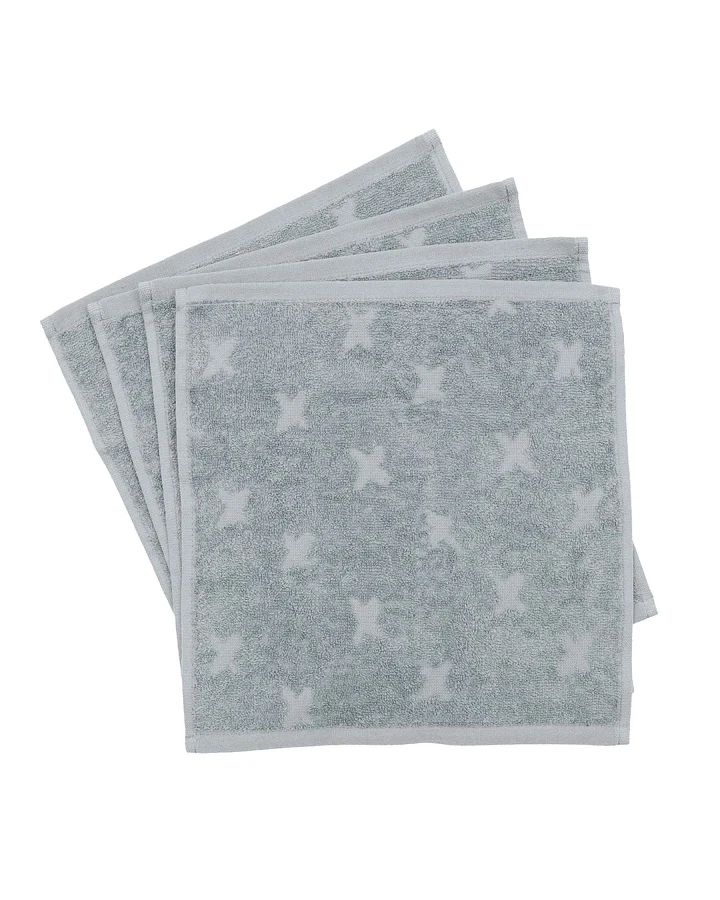 Müsli - Waschlappen 4er-Pack jasmin blue