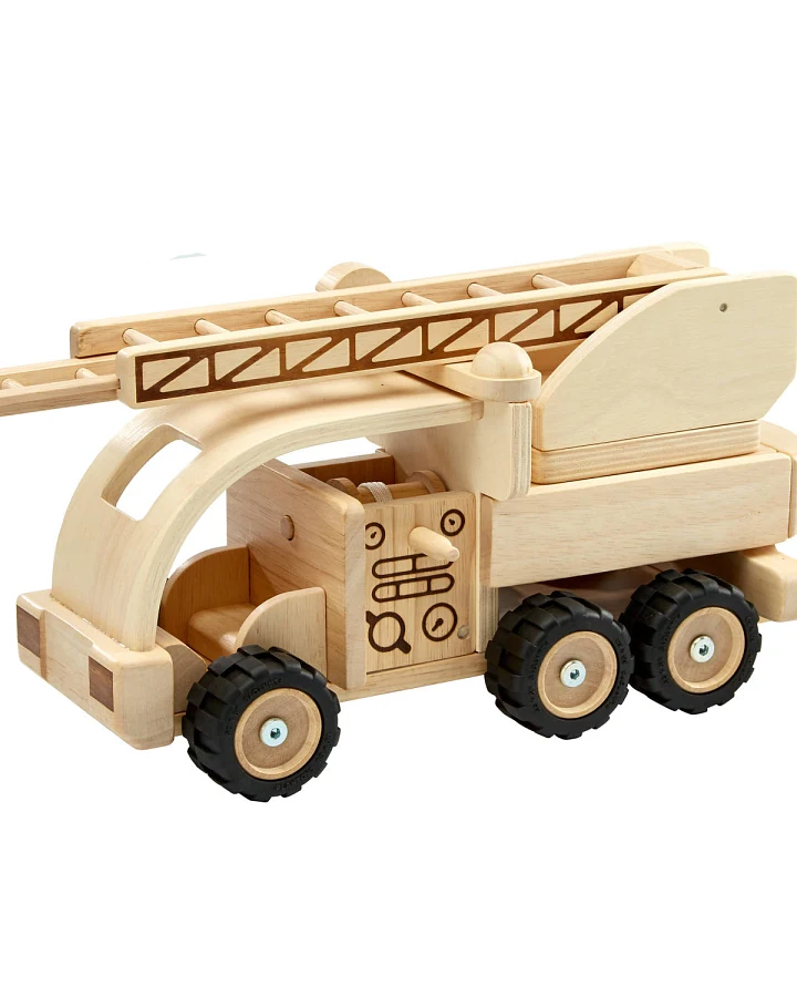 PlanToys - Holzfahrzeug Feuerwehrauto