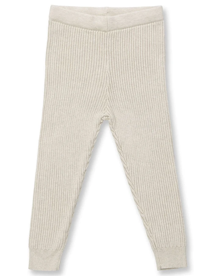 Sense Organics - Strick-Leggings hellbeige