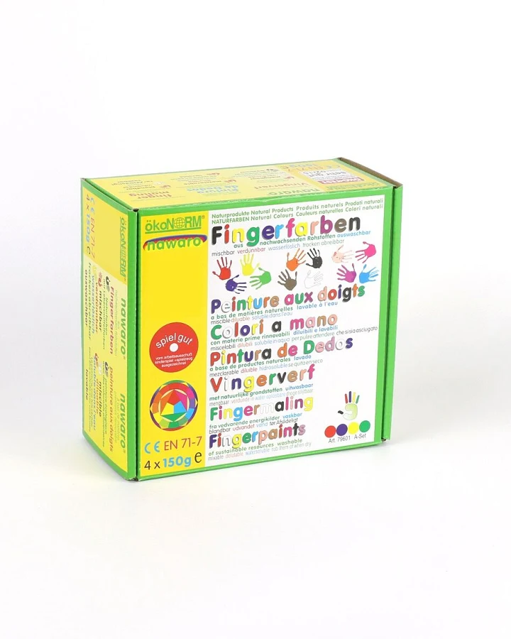ökoNorm - Fingerfarben 4er Set Klassik