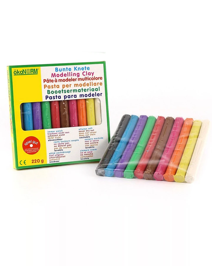 ökoNorm - Bunte Knete 10 Farben 220g