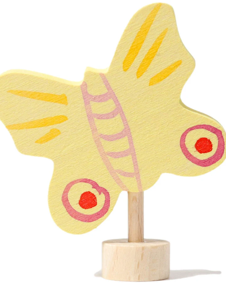 Grimms - Geburtstagsstecker Schmetterling Gelb