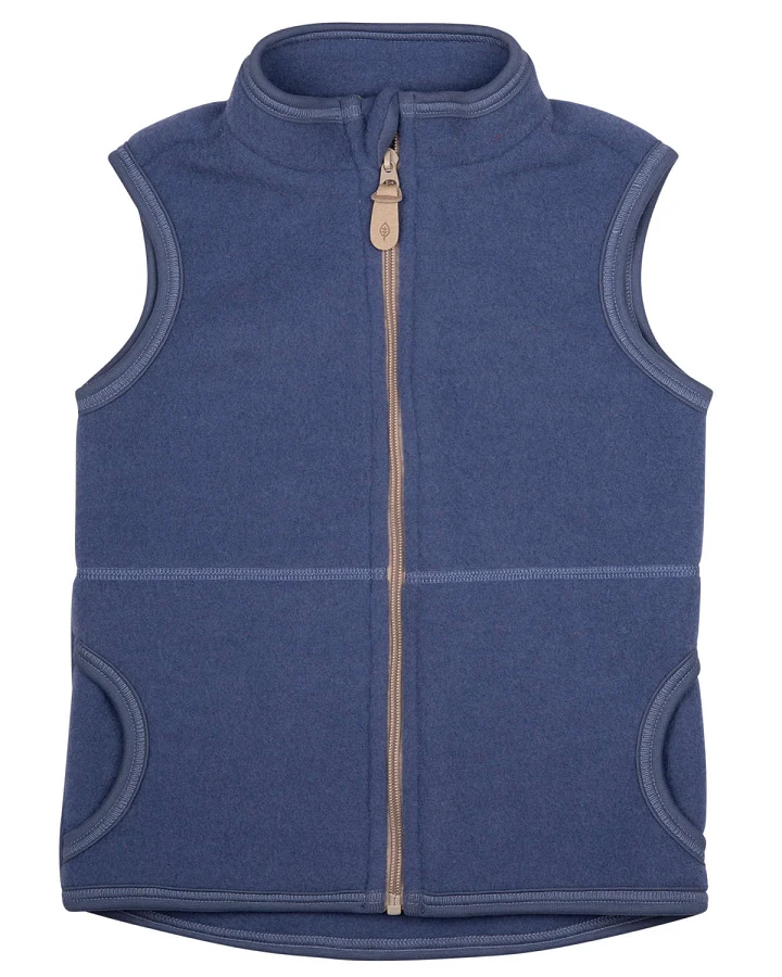 Pure Pure by Bauer - Wollfleece-Weste smoke-blue