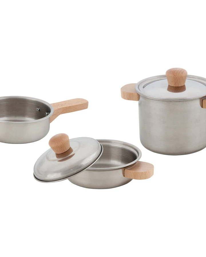 goki - Kochset "Sterneküche" aus Metall und Holz