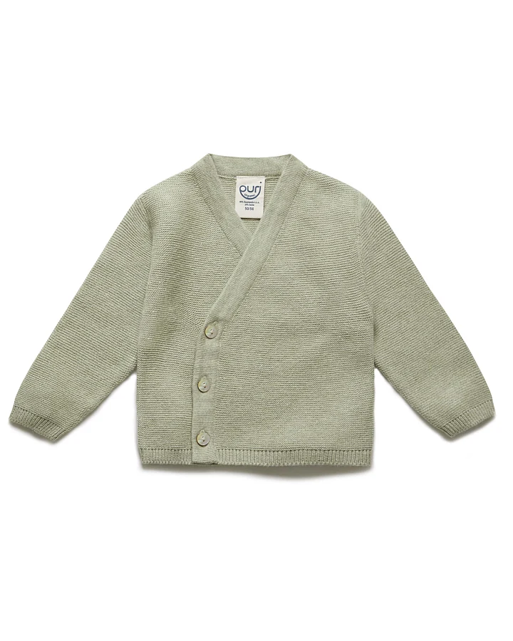 puri organic - Wickeljacke mit Seide pistazie