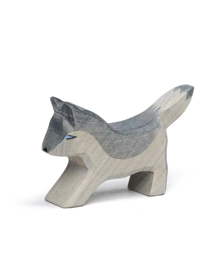 Ostheimer - Holztier Wolf klein spielend