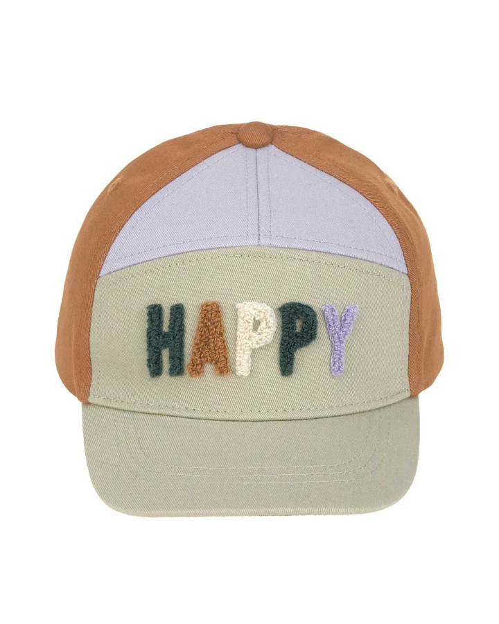 Lässig - Kinder Cap "Happy" khaki-karamell