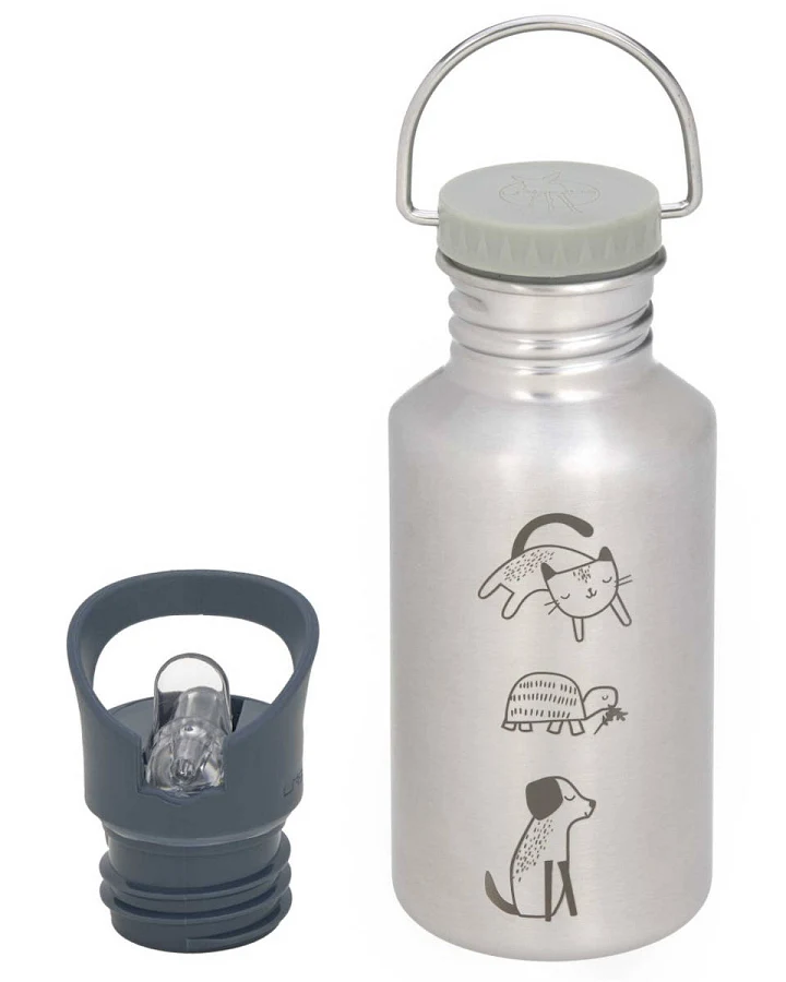 Lässig - Trinkflasche Edelstahl "Happy Prints"