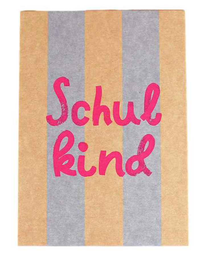 ava&yves - Postkarte "Schulkind" pink