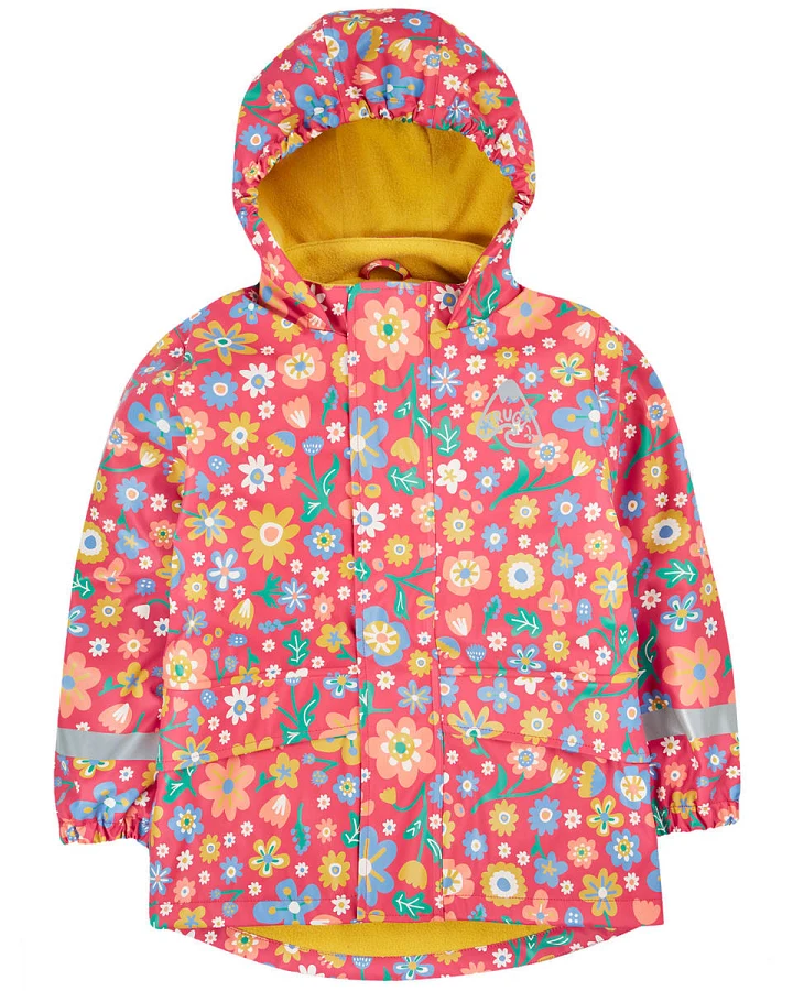 Frugi - Regenjacke "Blumen" gefüttert