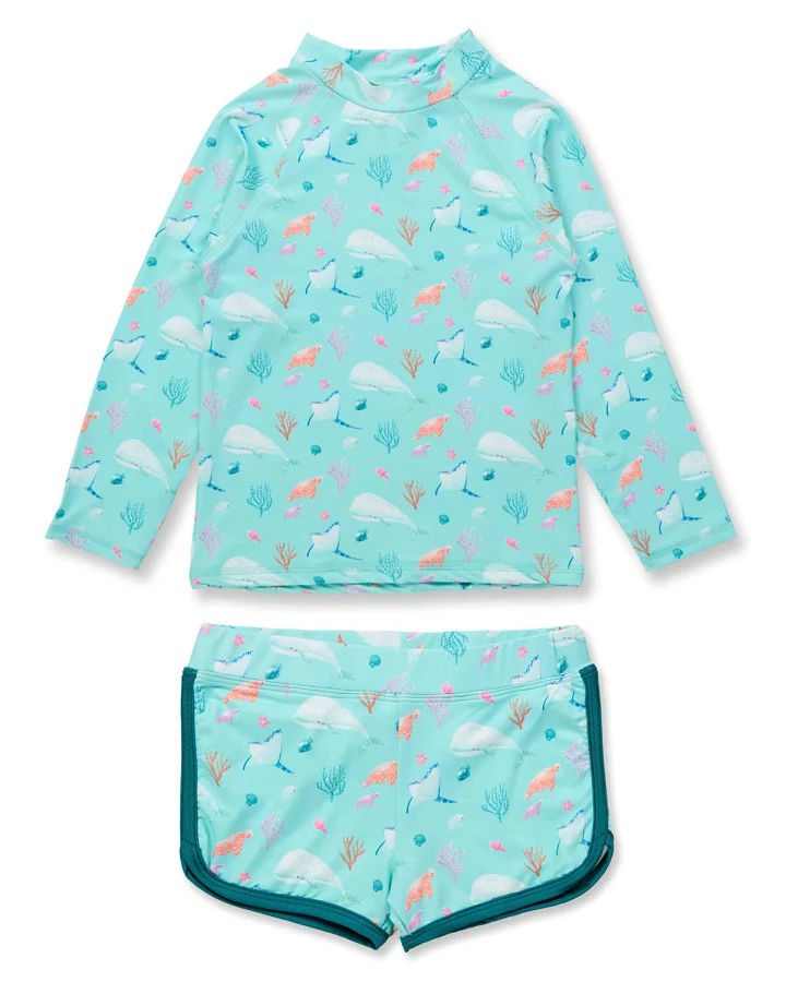 Sense Organics - Badeoutfit "Sealife" eisblau