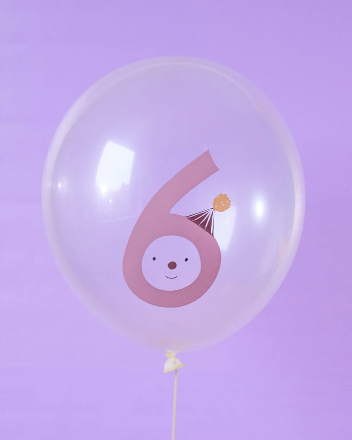 ava&yves - Luftballons mit Zahl "6" 12St.
