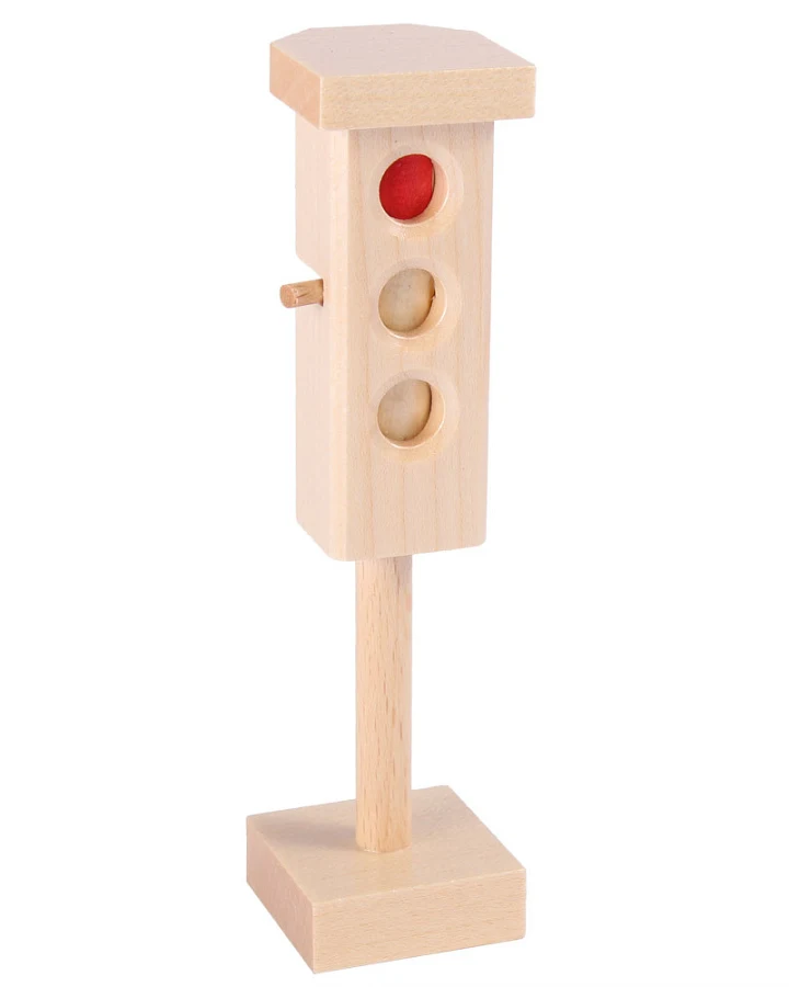 Beck Holzspielzeug - Verkehrsampel klein 12 cm