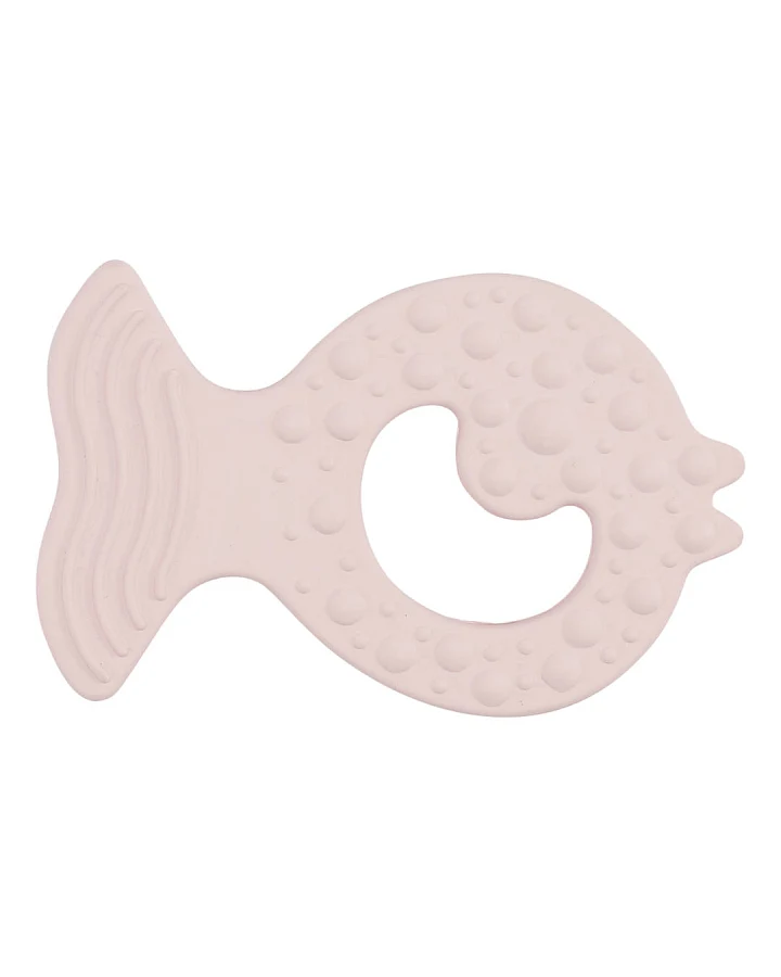 Hevea - Beißring Fisch rosa Kautschuk