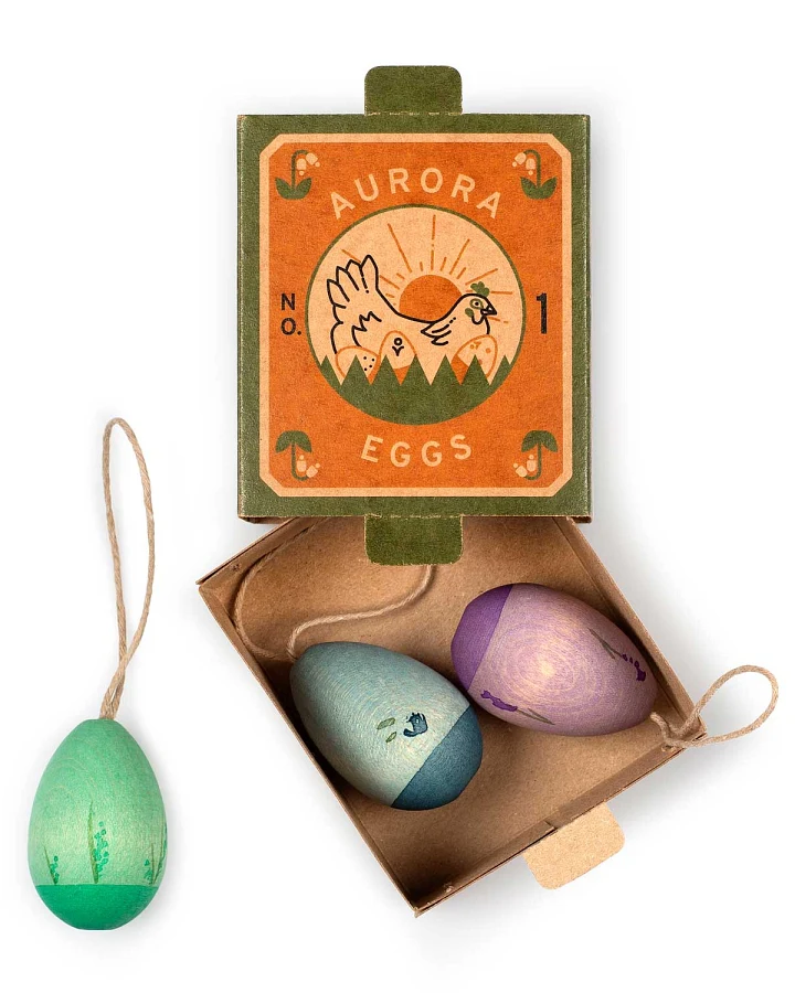 Grapat - Oster Ornamente zum Aufhängen Aurora Eggs