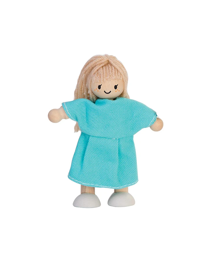 PlanToys - Biegepuppe "Tochter Teint hell"