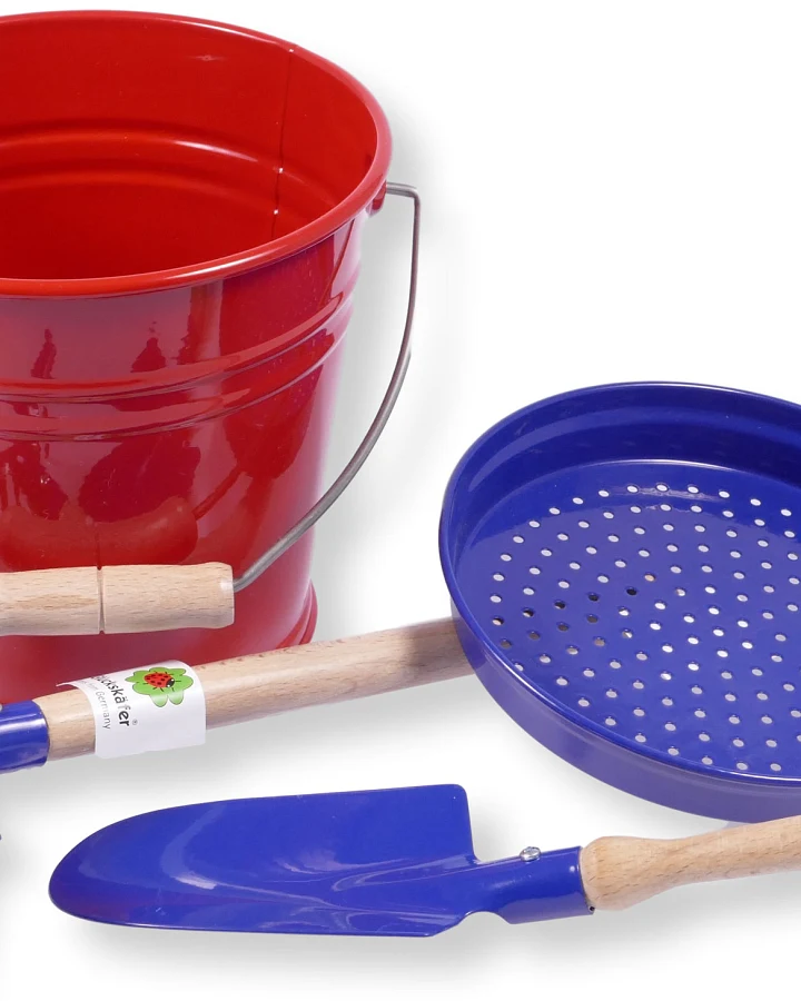 Glückskäfer - Sandspielzeug aus Metall 4er Set