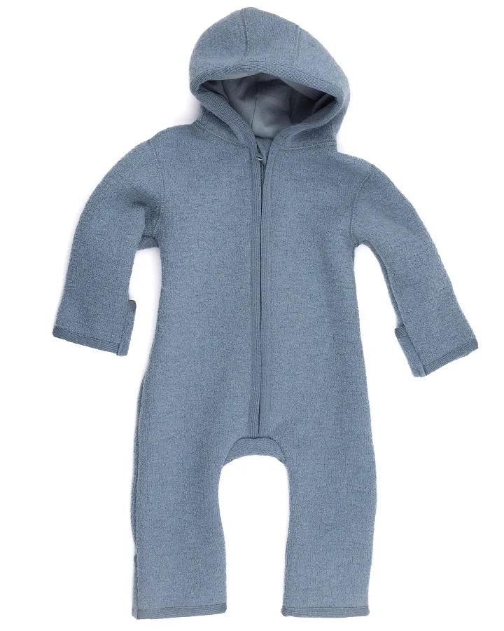 Halfen Strickerei - Walk-Overall mit Reißverschluss rauchblau