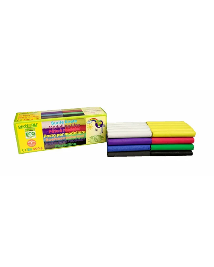 Produktseite: ökoNorm - Bunte Knete 8 Farben 500g