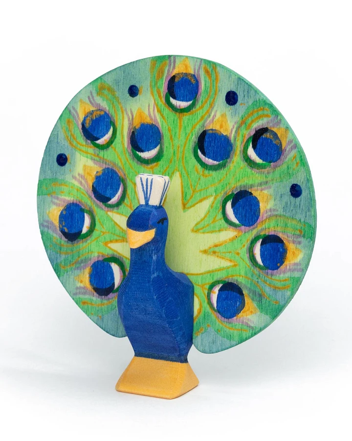 Ostheimer - Holztier Pfau mit Rad
