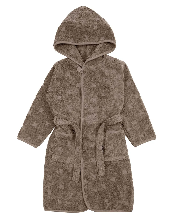 Müsli by green Cotton - Kinder Bademantel taupe