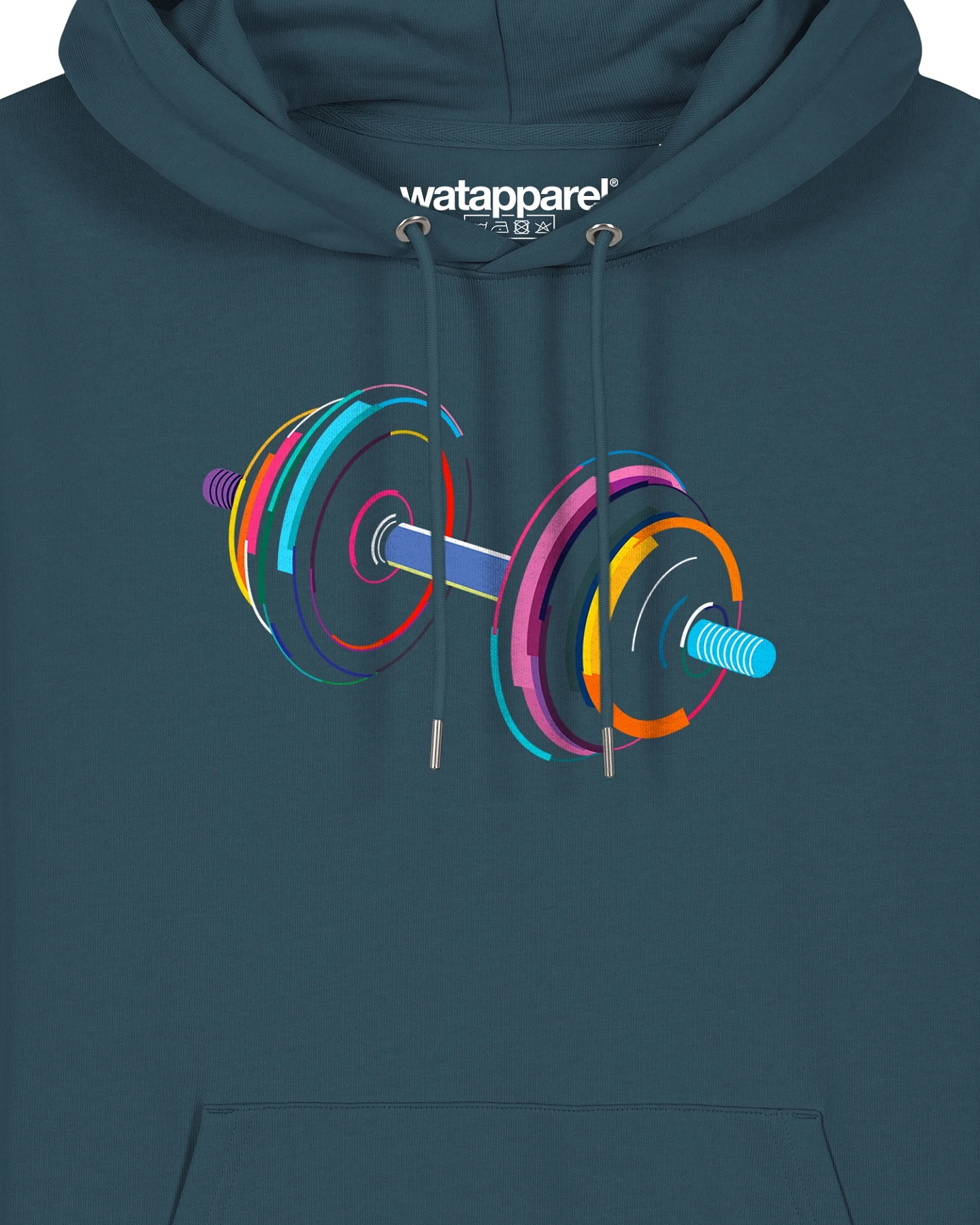 Watapparel Sweatshirt 80s Hantel – Ansicht 3