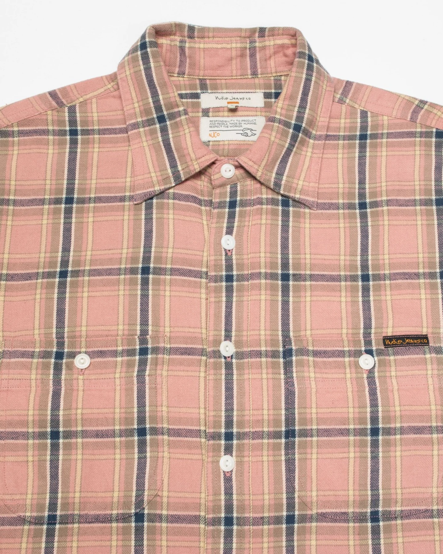 Hemd Julian Worker Checked Pink – Ansicht 3