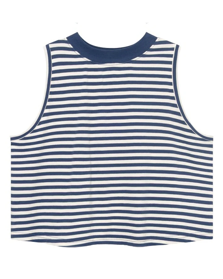 DEDICATED - Women's Top Namsos Stripes - Top Gr S weiß