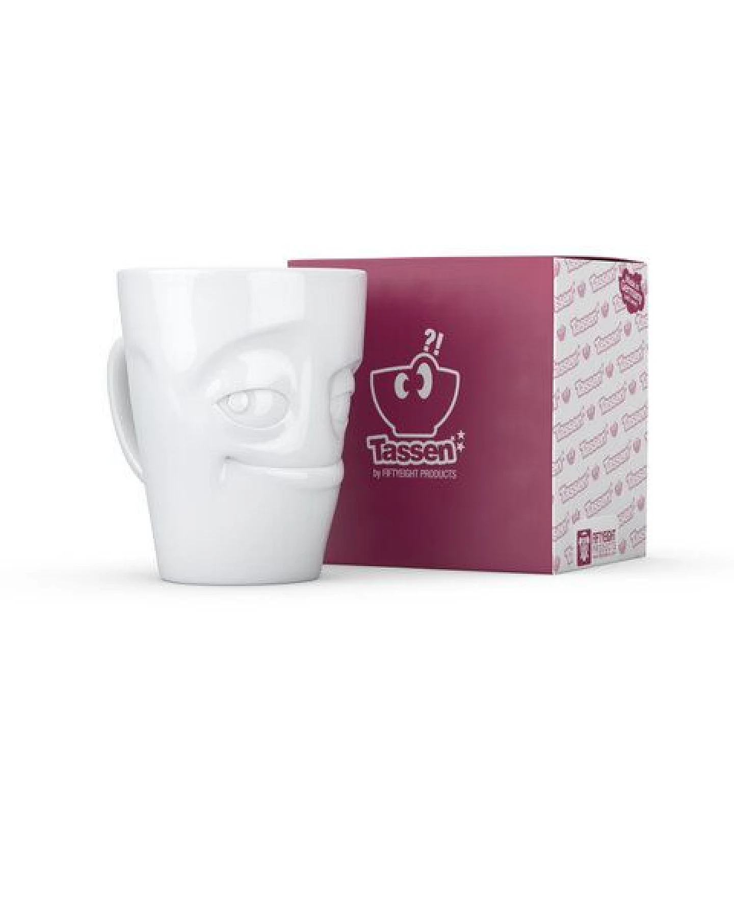 FIFTYEIGHT PRODUCTS Verschmitzer Porzellanbecher mit Henkel – Ansicht 2