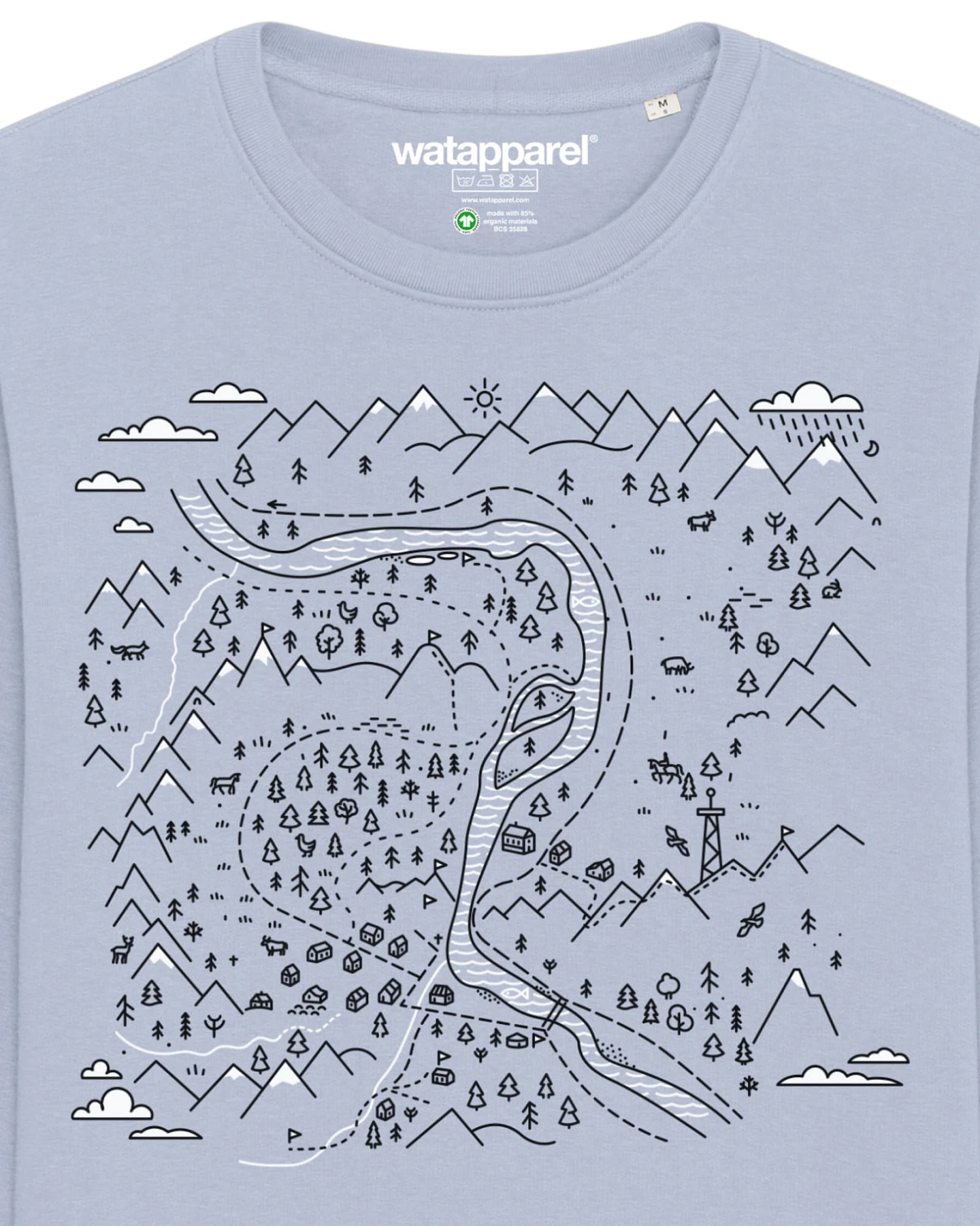 Watapparel Sweatshirt Landschaft – Ansicht 3