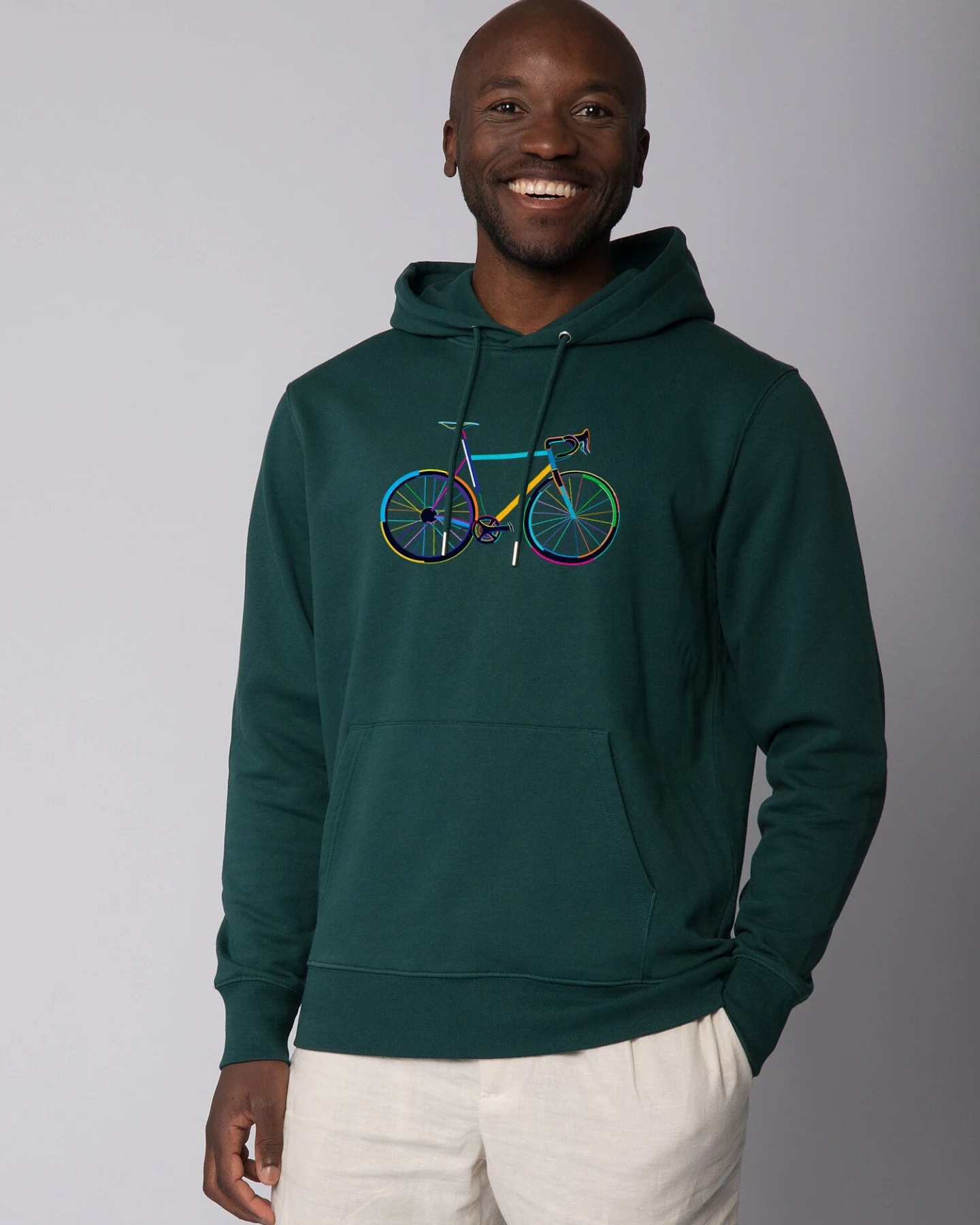 Watapparel Sweatshirt Fahrrad by night – Ansicht 2