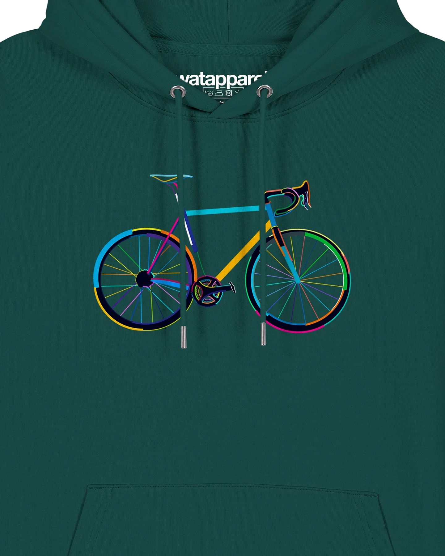 Watapparel Sweatshirt Fahrrad by night – Ansicht 3