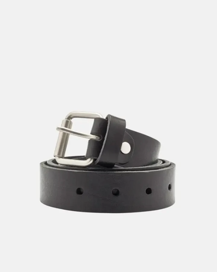 Belt Black Leather 3cm