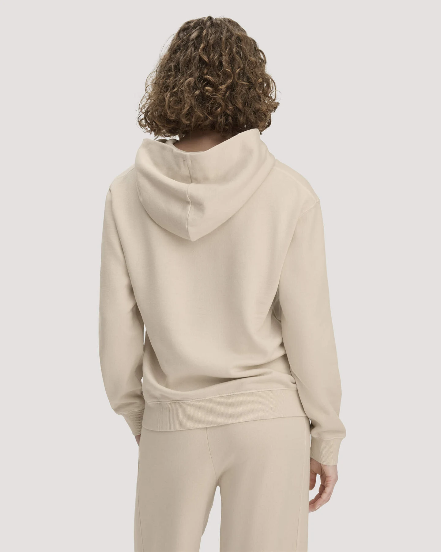 hessnatur Damen Sweathoodie Relaxed aus Bio-Baumwolle - beige - Größe S – Ansicht 3
