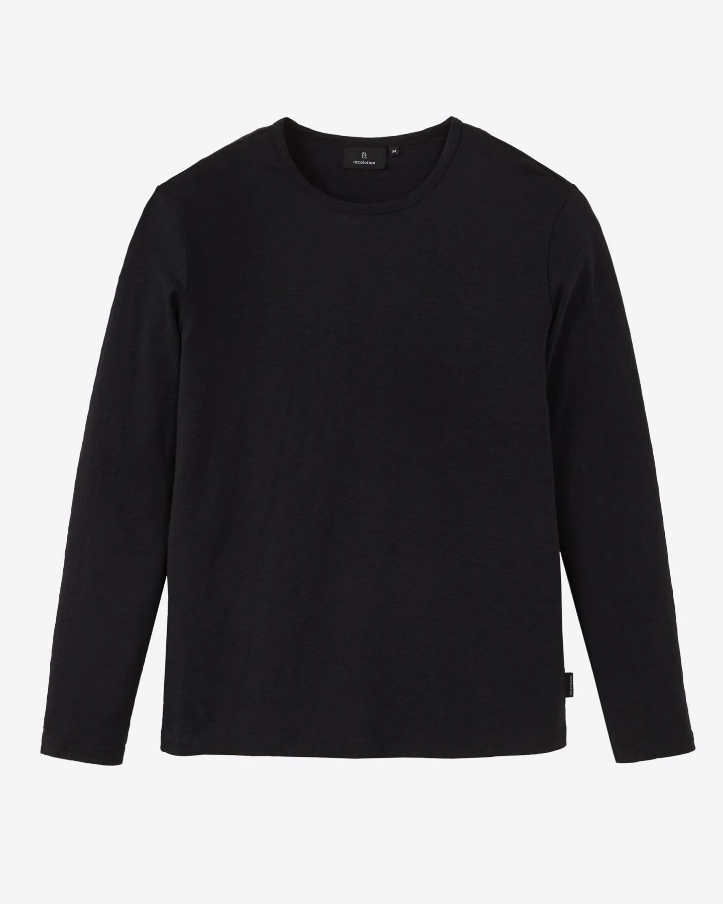 Recolution Herren vegan Longsleeve Maca Schwarz – Ansicht 2