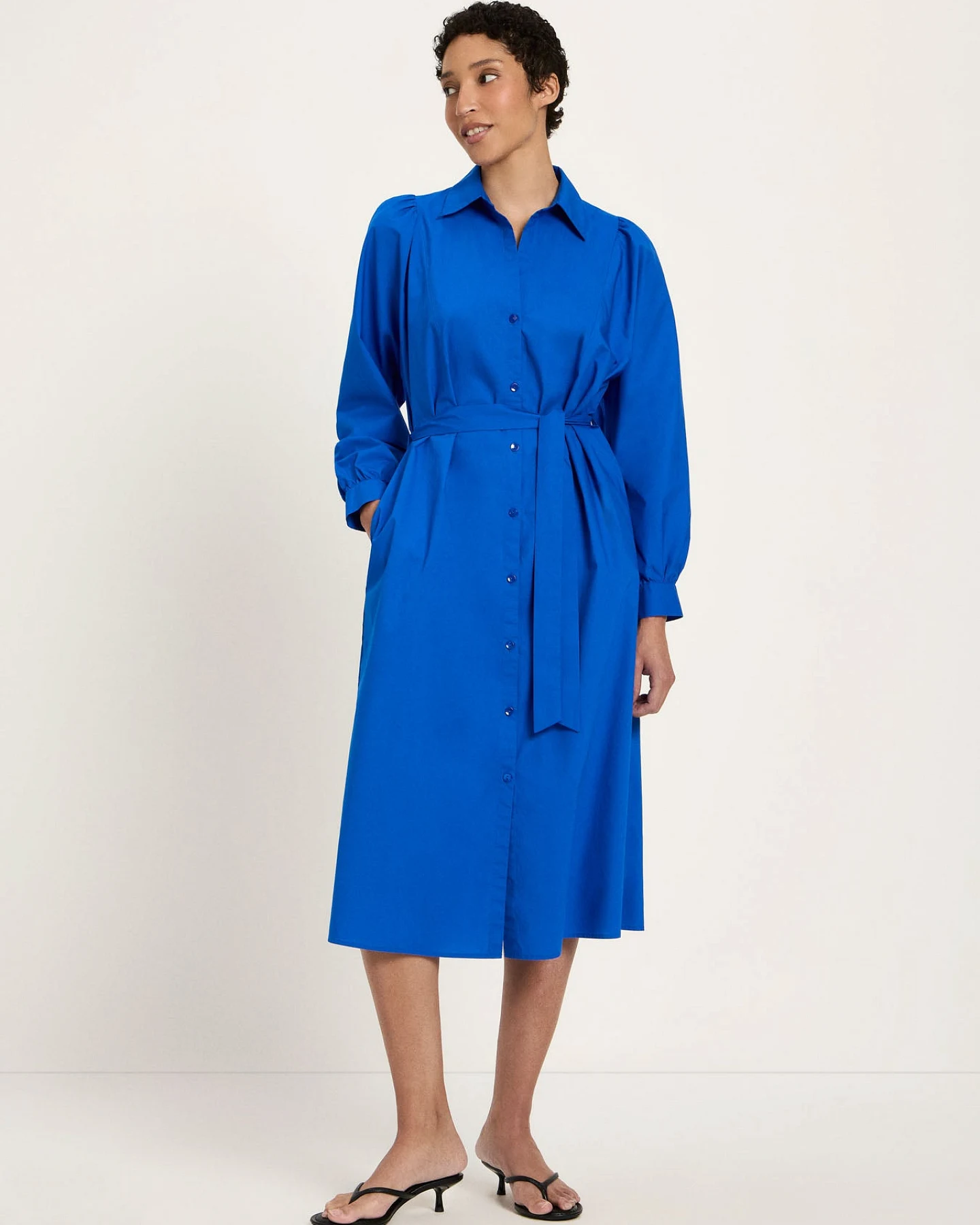 Kleid mit Kräuseln (GOTS) – Ansicht 3