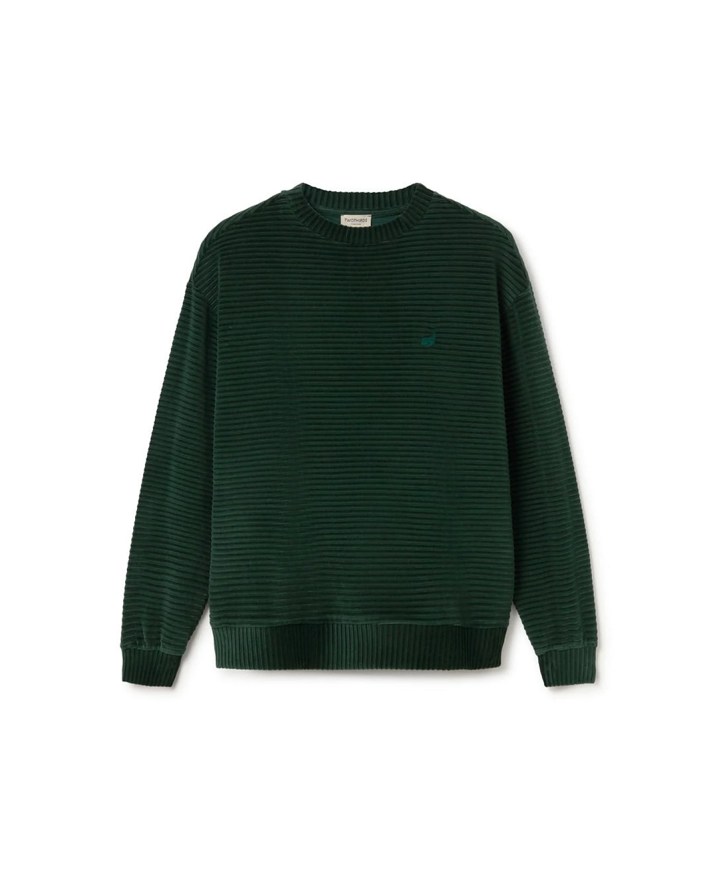 TWOTHIRDS Damen vegan Sweatshirt Oleny Dunkelgrün – Ansicht 2
