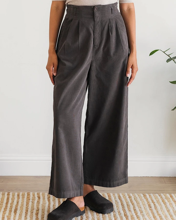 TWOTHIRDS Damen vegan Hose Balcarrick Dark Sand