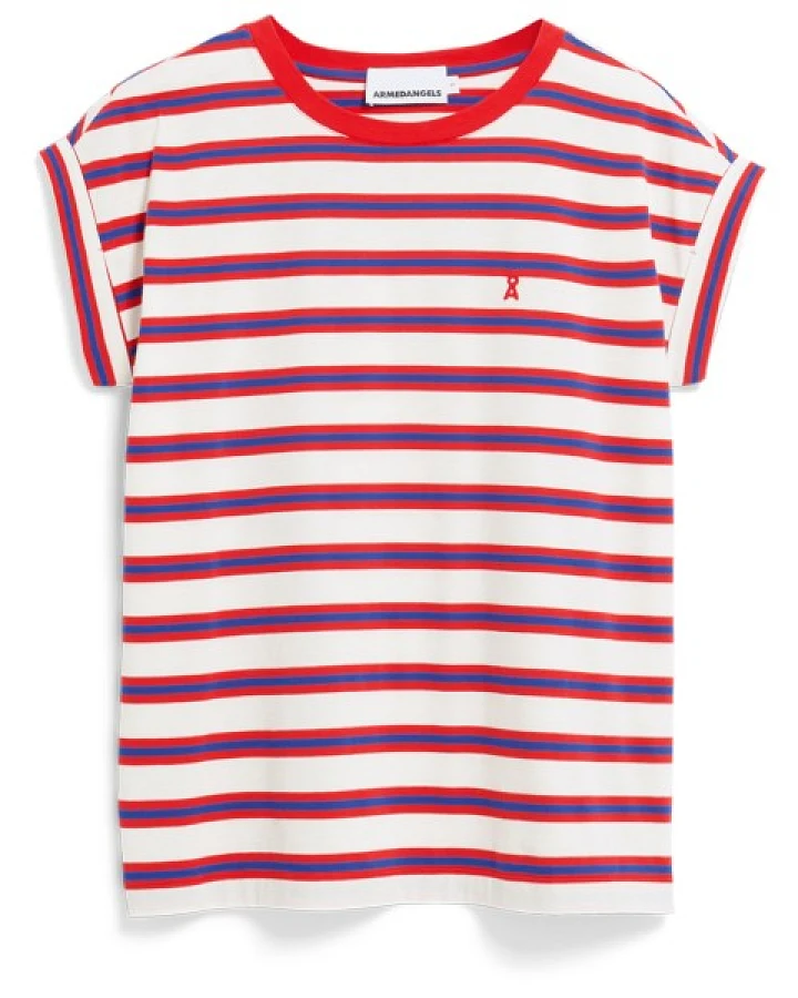 ARMEDANGELS - Women's Idaara Stripes - T-Shirt Gr XS rosa
