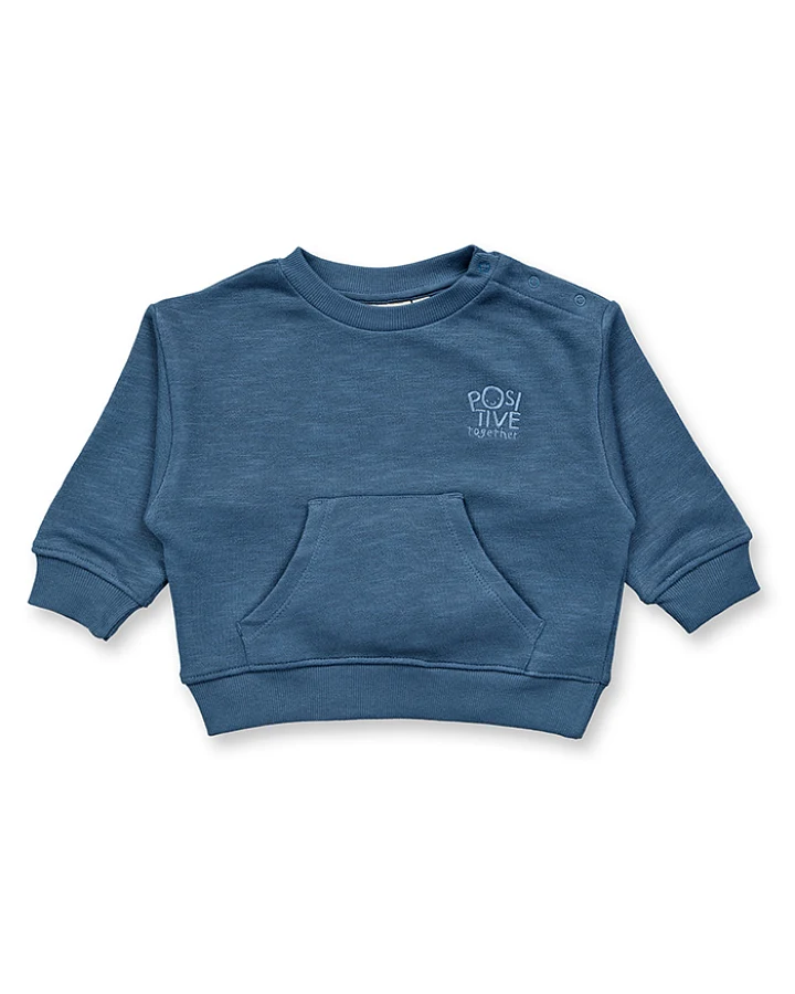 Baby Sweatshirt mit Känguru-Tasche, Modell BENT