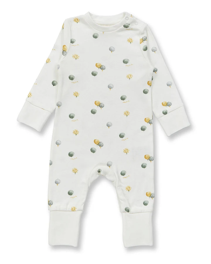 Baby Strampler mit Baumdruck, Modell TONA
