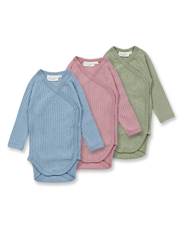 Wickel Langarmbody in drei Farben, Modell YGON