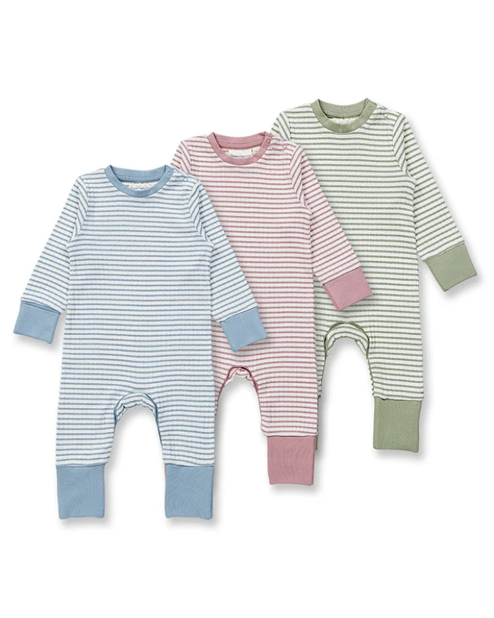 Baby Strampler geringelt, Modell TONA