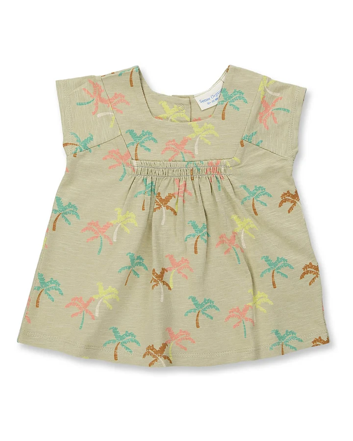 Baby Tunika mit Palmen, Modell IRMA