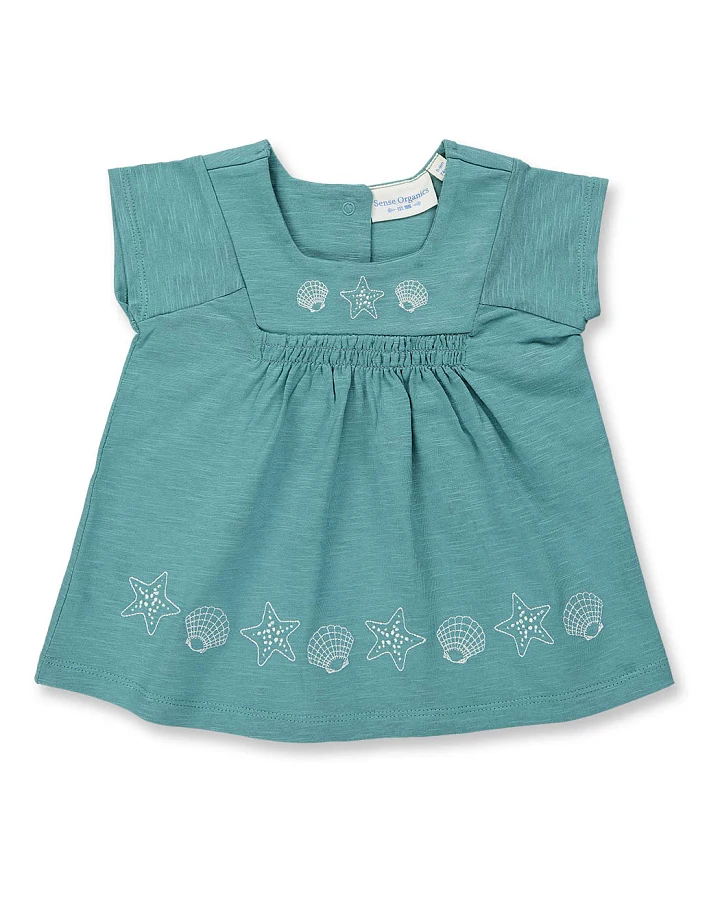 Baby Tunika mit Muscheln, Modell IRMA