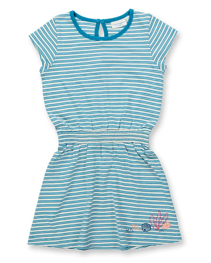 Mädchenkleid im maritimen Look, Modell MELDA