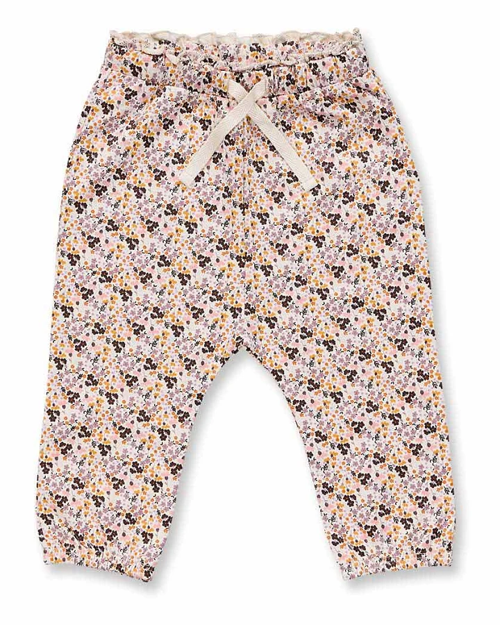 Baby Sweathose mit süßem Blumendruck, Modell VANNA